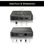 Xilibod Android 11 TV Box 2GB RAM 16GB ROM S905W2 Quad Core CPU Mali-G31 MP2 GPU H.265 Decoding 2.4G/5G WiFi 100M DLAN Smart TV