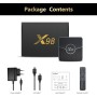 Xilibod Android 11 TV Box 2GB RAM 16GB ROM S905W2 Quad Core CPU Mali-G31 MP2 GPU H.265 Decoding 2.4G/5G WiFi 100M DLAN Smart TV