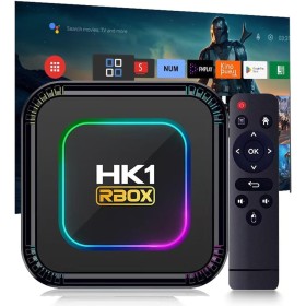 GoyaGirl Para Android 13-ATV 4K HD TV Box 2GB RAM + 16GB ROM TV Box, puerto USB host y USB OTG con control remoto para viajes de