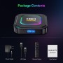 GoyaGirl Para Android 13-ATV 4K HD TV Box 2GB RAM + 16GB ROM TV Box, puerto USB host y USB OTG con control remoto para viajes de