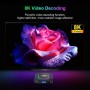 GoyaGirl Para Android 13-ATV 4K HD TV Box 2GB RAM + 16GB ROM TV Box, puerto USB host y USB OTG con control remoto para viajes de