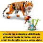 LEGO Creator 3-en-1 Tigre Majestuoso, Panda Rojo o Pez Carpa, Set de Animales de Juguete para Construir para Niños y Niñas de 9