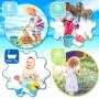 Lubibi Juguetes de Plastico para Niños, 10 Piezas, Juegos de Cubos, Palas Rastrillo Moldes de Arena, para Playa, Verano