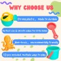 Lubibi Juguetes de Plastico para Niños, 10 Piezas, Juegos de Cubos, Palas Rastrillo Moldes de Arena, para Playa, Verano