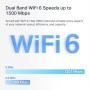 MERCUSYS Sistema WiFi 6 AX1500 Mesh WiFi, cobertura de hasta 350 m², conecta más de 100 dispositivos, puertos Gigabit completos,