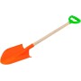 Acan Tradineur - Pala de Playa Grande de plástico con Mango de Madera, Juguete Infantil para Jugar en la Arena, Parque, jardín,
