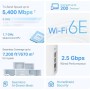 TP-Link Deco XE75 Pro(2-Pack) - WiFi 6E AI Mesh AXE5400 Mbps, 1x Puerto 2.5Gbps,2X Puerto 1 Gigabit, 6GHz,Triple Banda Real,