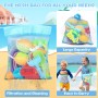 CIANBIFN 24 Piezas Juego de Juguetes de Arena para la Playa, Juego de Juguetes de Arena con Cubo Plegable, Pala, Moldes de