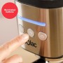 Solac Taste Slim Pro Inox - Cafetera Espresso 20 bares | 2 cacillas | Calientatazas | Calentamiento Thermoblock | Parada