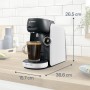Bosch - Cafetera Tassimo Finesse Friendly, IntensityBoost, INTELLIBREW™, Rojo intenso, TAS163E
