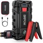 BRPOM Arrancador de Coches 4000A, 12V Arrancador de baterias de Coche(para 7.0L de Gasolina o 5.5L de Diésel) Jump Starter con