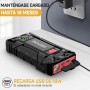 BRPOM Arrancador de Coches 4000A, 12V Arrancador de baterias de Coche(para 7.0L de Gasolina o 5.5L de Diésel) Jump Starter con