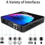 GREVA Android TV Box 11.0, 4K Android Box with Amlogic S905W2 CPU 4GB RAM 32GB ROM Dual-Band 2.4/5.8Ghz 10/100M Ethernet Support
