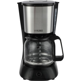 KUBO - Cafetera de Goteo - 900 W - Capacidad 1.5 Litros - Filtro Extraible - Acero Inoxidable - Autoapagado Automático