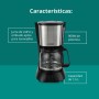 KUBO - Cafetera de Goteo - 900 W - Capacidad 1.5 Litros - Filtro Extraible - Acero Inoxidable - Autoapagado Automático