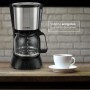 KUBO - Cafetera de Goteo - 900 W - Capacidad 1.5 Litros - Filtro Extraible - Acero Inoxidable - Autoapagado Automático