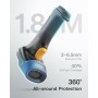 Inateck Lector de códigos de Barras Escáner Láser Inalámbrico 2.4GHz, Alcance 35 m, Automático, Rápido y Preciso, Duración en