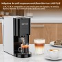 KOTLIE Expreso 4 en 1 Cafetera de Capsulas 19 Bar Alta Presión Apagado Automático Depósito Cafetera de espresso/Cafetera