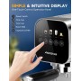 Aigostar Barista - Cafetera Espresso y Capuccino, Compatible con cápsulas y café molido, 20 Bares, Panel Táctil Digital, 1 o 2