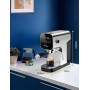 Aigostar Barista - Cafetera Espresso y Capuccino, Compatible con cápsulas y café molido, 20 Bares, Panel Táctil Digital, 1 o 2
