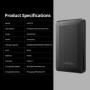 UnionSine HDD Disco duro externo portátil de 2,5" 500 GB/1 TB USB3.0 A