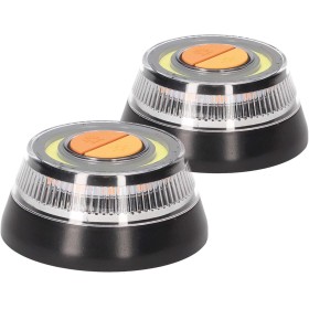 PMK GRUPO - Luz V16 Holomogada DGT [2Uds] | Luz Emergencia Coche Averia o Accidente [Visibilidad 1 Km] o Linterna con Base