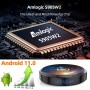 Android TV Box, WEILY Android 11.0 Box 4GB RAM 32GB ROM S905W2 64-bit Quad-Core GPU Mali-G31 Support 2.4G/5G Dual Band Wi-Fi BT