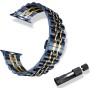 RoYiio Correa Acero Inoxidable para Apple Watch 38mm 40mm 41mm 42mm 44mm 45mm 46mm Ultra 1/2 49mm Correa de Metal para iWatch SE