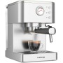 KLARSTEIN SteelPresso Touch Slim Cafetera exprés – 20 Bares, 1350W, Depósito 1,2L, Boquilla de Vapor, Pantalla Táctil, Acero