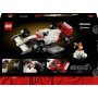 LEGO Icons McLaren MP4/4 y Ayrton Senna Minifigura F1, Decoración de Escritorio para Hogar y Oficina, Regalo para Hombres y