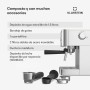 KLARSTEIN SteelPresso Touch Slim Cafetera exprés – 20 Bares, 1350W, Depósito 1,2L, Boquilla de Vapor, Pantalla Táctil, Acero