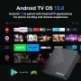GREVA Android TV Box 13.0, Smart TV Box Android 4GB RAM 64GB ROM RK3528mini Quad-Core 64bit Cortex-A53 Chip, 8K Ultra HD