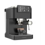 KLARSTEIN SteelPresso Touch Slim Cafetera exprés – 20 Bares, 1350W, Depósito 1,2L, Boquilla de Vapor, Pantalla Táctil, Acero
