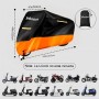 Maizjok Funda Moto Impermeable, Cubierta Moto Exterior Interior 210D Poliéster Capa Protector Lluvia y UV para Cubre Scooter