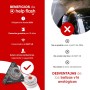 help flash IoT Luz de Emergencia V16 con Geolocalización + Funda de Neopreno Roja, Exigible a Partir de 2026, Baliza Conectada