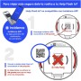 help flash IoT Luz de Emergencia V16 con Geolocalización + Funda de Neopreno Roja, Exigible a Partir de 2026, Baliza Conectada