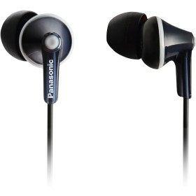 Panasonic RP-HJE125E-K Auriculares Botón con Cable, In-Ear, Sonido Estéreo para Móvil, MP3/MP4 , Diseño de Ajuste Cómodo, Imán