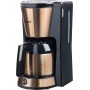 Bestron Cafetera con Jarra Termo, 8 Tazas, 900 W, Acero Inoxidable en Color Cobre