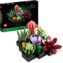 LEGO Botanical Suculentas Maqueta de 9 Plantas Artificiales para Construir, Decoración para Casa, Manualidades para Adultos, Kit