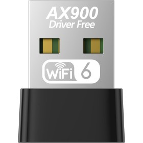 Adaptador WiFi USB 3.0, AC900 Dongle WiFi 6 de Tres Bandas 5GHz/2.4GHz con Antena de Alta Ganancia, Compatible con Windows
