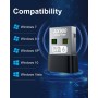 Adaptador WiFi USB 3.0, AC900 Dongle WiFi 6 de Tres Bandas 5GHz/2.4GHz con Antena de Alta Ganancia, Compatible con Windows