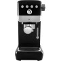 Cafetera Espresso Gala Slender 1350W – 20 Bares de Presión, Depósito 1.3L, Café Molido y Monodosis, Boquilla Vaporizadora,