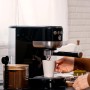 Cafetera Espresso Gala Slender 1350W – 20 Bares de Presión, Depósito 1.3L, Café Molido y Monodosis, Boquilla Vaporizadora,