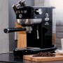 Cafetera Espresso Gala Slender 1350W – 20 Bares de Presión, Depósito 1.3L, Café Molido y Monodosis, Boquilla Vaporizadora,