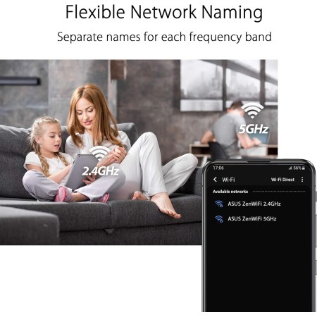 ASUS ZenFiWi XD5 1 Pack - Sistema WiFi 6 Mesh para Toda la casa AX3000 (Cobertura de hasta 464 m2 / más de 5 Habitaciones,