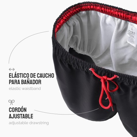 Ladeheid Bañador Hombre Natación Secado Rápido con Forro Interior de Malla, Pantalón Corto Deportivo con Bolsillos, Cintura