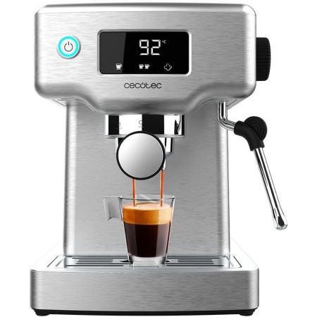 Cecotec Cafetera Express Barista Power Espresso 20 Barista Mini. 1465 W, 20 Bares, Manometro y ThermoblocK, Vaporizador
