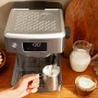 Cecotec Cafetera Express Barista Power Espresso 20 Barista Mini. 1465 W, 20 Bares, Manometro y ThermoblocK, Vaporizador