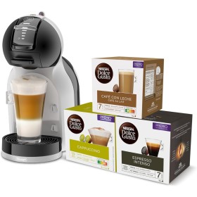 NESCAFÉ DOLCE GUSTO Mini Me Máquina de Café de Cápsulas para Café Espresso con 3 packs de café, EDG155.BG, 0,8 L, Color Negro,