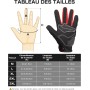 KEMIMOTO Guantes Moto Verano, Resistencia al Impacto, Deportivos Protectores y Transpirables Hombres y Mujeres, Palma